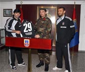 Futbolcularımızdan Tuğgeneral Karaosmanoğlu’na Ziyaret