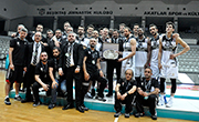 Beşiktaş Sompo Japan receive Turkish Super League second-place trophy 