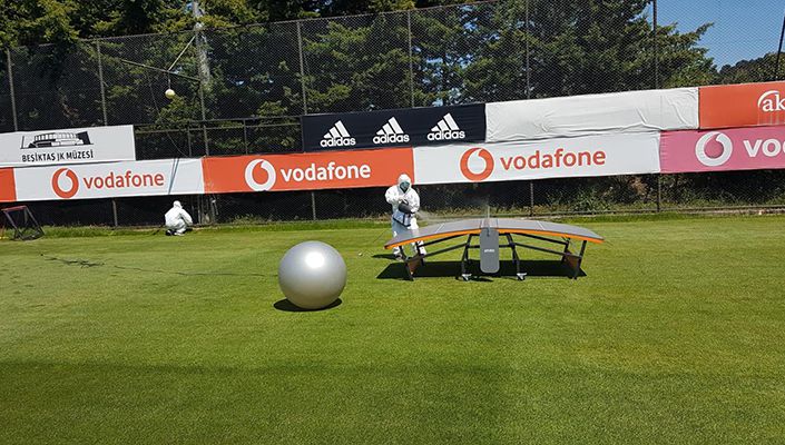 BJK Nevzat Demir Tesisleri’nde Dezenfekte Çalışması Yapıldı BJK Nevzat Demir Tesisleri’nde Dezenfekte Çalışması Yapıldı