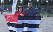 Beşiktaş JK runner Şilan Ayyıldız wins 1500 m for Turkey at the 2018 Balkan Championships