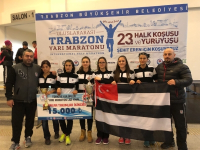 Beşiktaş came second in Half-Marathon Team Finals 