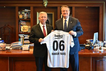 Beşiktaş Chairman Hasan Arat meets Ankara Mayor Mansur Yavaş 