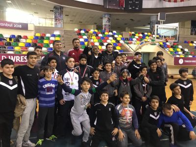 Beşiktaş U-12 wrestling  team capture Istanbul Provincial title 