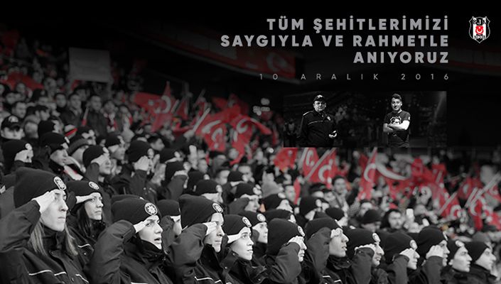 10 Aralık 2016 Her Şey Siyah! Şehitlerimizi Saygıyla ve Rahmetle Anıyoruz