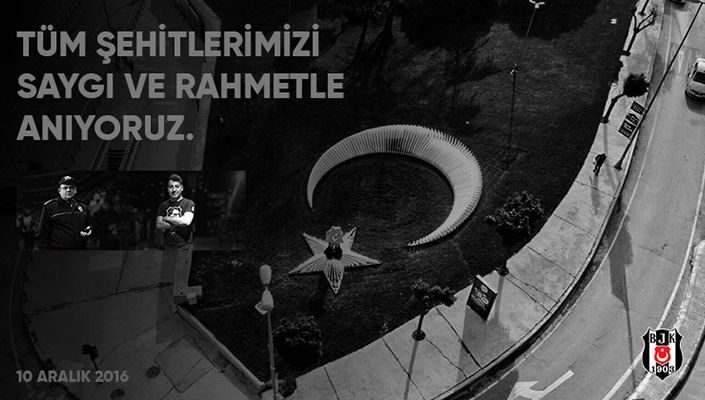 10 Aralık 2016 Her Şey Siyah! Şehitlerimizi Saygıyla ve Rahmetle Anıyoruz