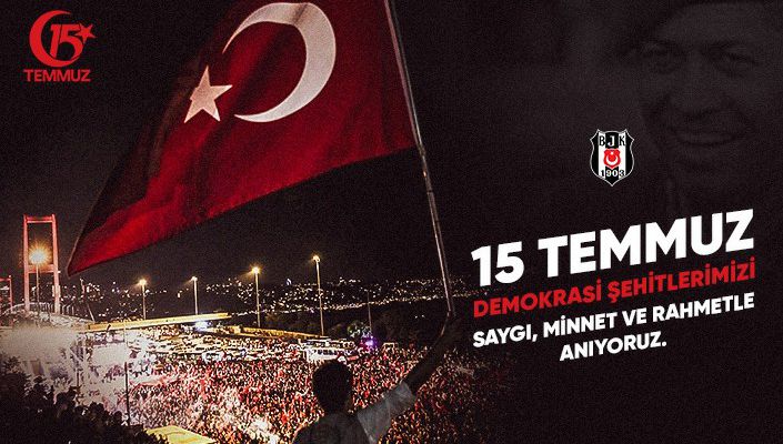 15 Temmuz Demokrasi Şehitlerimizi Saygıyla ve Rahmetle Anıyoruz