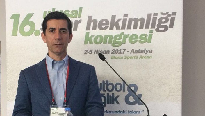 Şeref Çiçek, Spor Hekimliği Kongresi'nde Sunum Yaptı