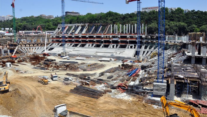 Vodafone Arena İnşaatından Son Fotoğraflar (9 Haziran 2014)
