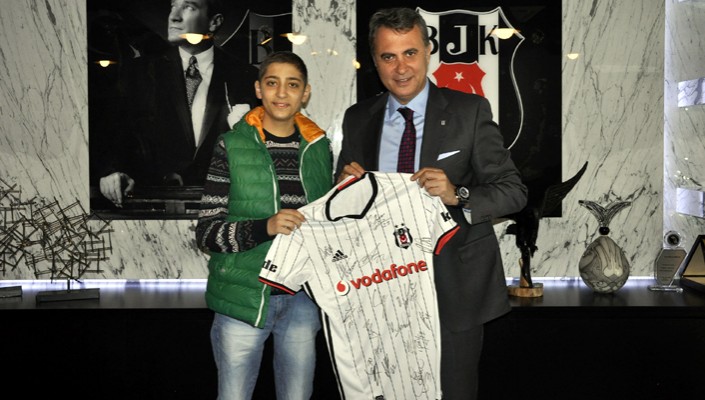 Başkanımız Fikret Orman, Beşiktaş Sevdalısı Muhammed Fahrettin Arı’yı Ağırladı
