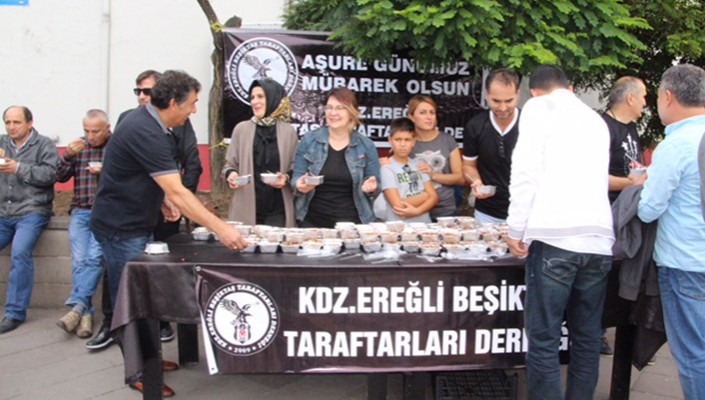 Karadeniz Ereğli Beşiktaş Taraftarları Derneği Aşure Dağıttı