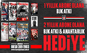Beşiktaş Dergisi’ne Abone Olana Atkı ve Anahtarlık Hediye 