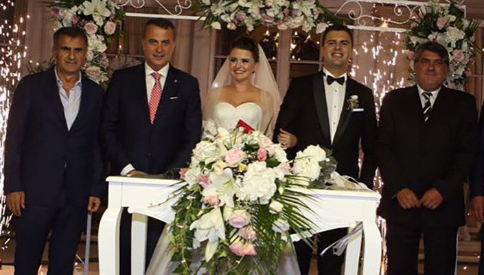 Başkanımız Fikret Orman ve Teknik Direktörümüz Şenol Güneş, Turgay Demir'in Kızının Nikah Törenine Katıldı