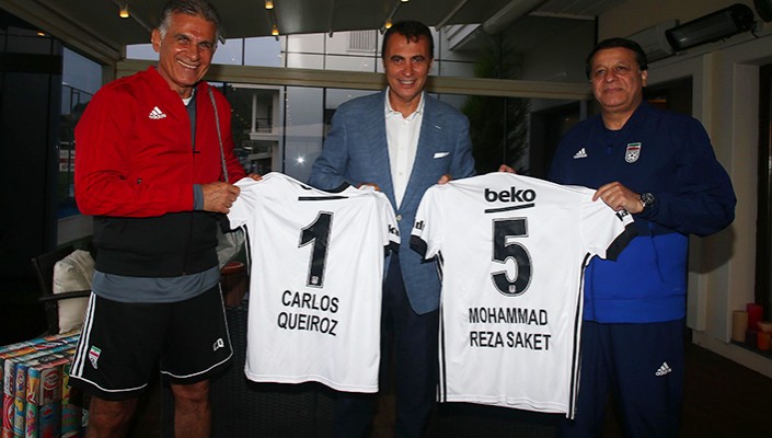 Başkanımız Fikret Orman, BJK Nevzat Demir Tesisleri’nde Kamp Yapan İran Milli Takımını Ziyaret Etti