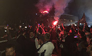 Beşiktaşımıza Taraftarlarımızdan Coşkulu Karşılama