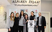 Kadın Basketbol Takımımız'dan Alperen İnşaat'a Ziyaret 