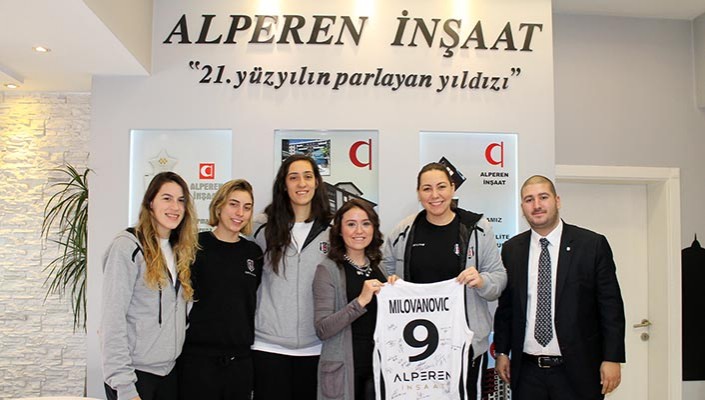 Kadın Basketbol Takımımız'dan Alperen İnşaat'a Ziyaret 