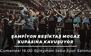Şampiyon Beşiktaş Mogaz, Kupasına Cumartesi Günü Kavuşuyor