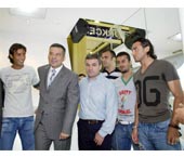 Çalımbay ve Futbolcularımız Fuarda