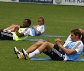 8 Futbolcumuz İdman Yaptı