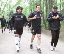 Kartal ormanda çalıştı