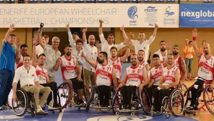 Avrupa Şampiyonu Olan Tekerlekli Sandalye Basketbol Erkek Milli Takımımızı Tebrik Ederiz