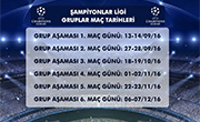 UEFA Şampiyonlar Ligi'nde Grup Maçlarının Tarihleri Belli Oldu