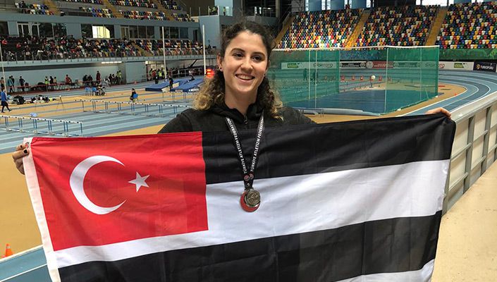 Atletizm Takımımızdan Büşra Pekşirin, Milli Takım Formasıyla Uluslararası Şampiyonada Birinci Oldu