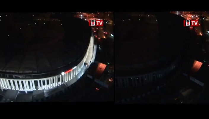 Dünya Saatine Destek İçin Vodafone Arena'nın Işıkları 1 Saatliğine Kapandı