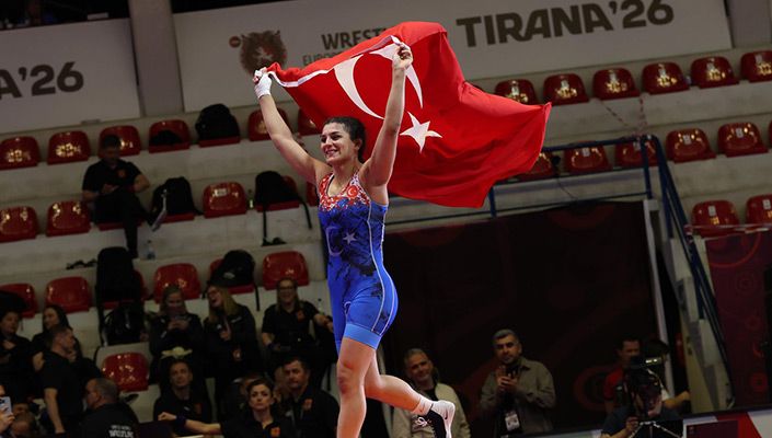 Avrupa Şampiyonu Olan Güreşçimiz Nesrin Baş’ı Tebrik Ederiz