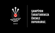 Şampiyon Taraftarımıza Önemli Duyuru