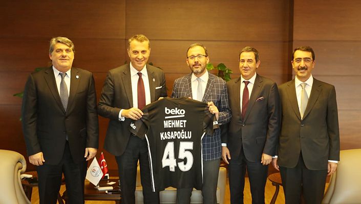 Başkanımız Fikret Orman’dan Gençlik ve Spor Bakanı Dr. Mehmet Muharrem Kasapoğlu’na Ziyaret