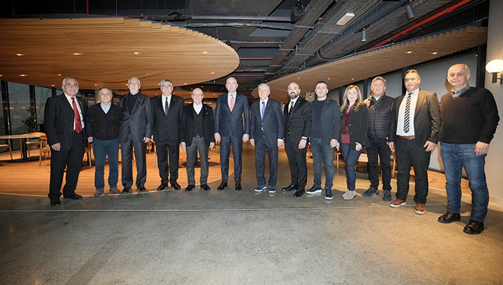 Başkanımız Hüseyin Yücel, Kurullarımızın Başkanları ve Başkan Adayı Serdal Adalı ile Buluştu
