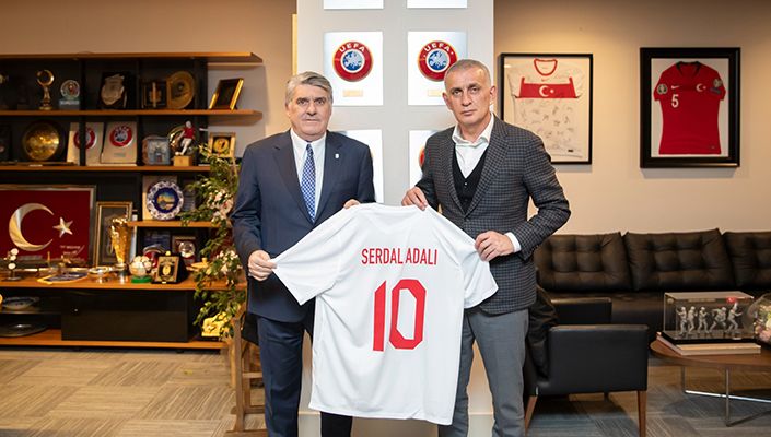 Başkanımız Serdal Adalı’dan Türkiye Futbol Federasyonu Başkanı İbrahim Ethem Hacıosmanoğlu'na Ziyaret