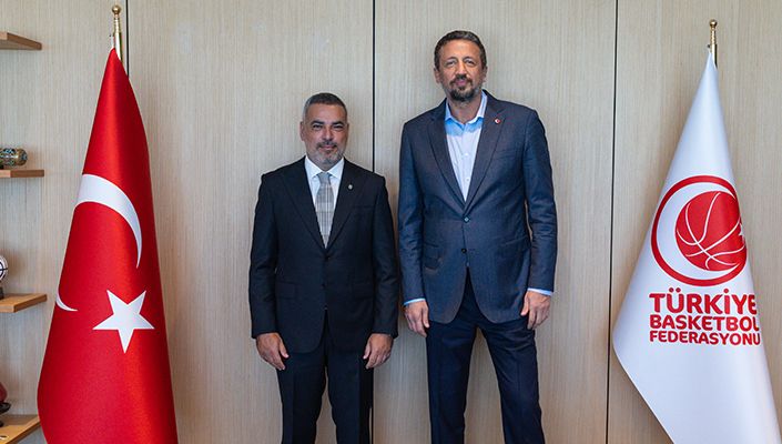 Basketbol Faaliyetlerinden Sorumlu Yönetim Kurulu Üyemiz Özkan Arseven’den Türkiye Basketbol Federasyonu Başkanı Hidayet Türkoğlu’na Ziyaret