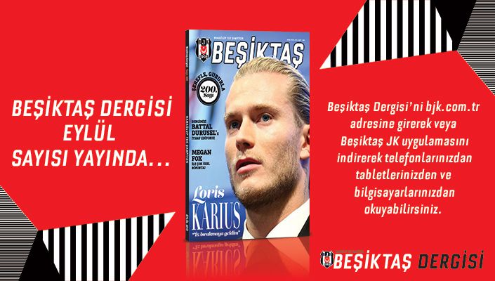 Beşiktaş Dergisi Eylül Sayısı Dijital Ortamda Yayında