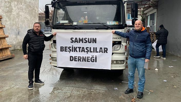 Beşiktaş Dernekleri Depremzedelere Yardım Malzemesi Gönderdi