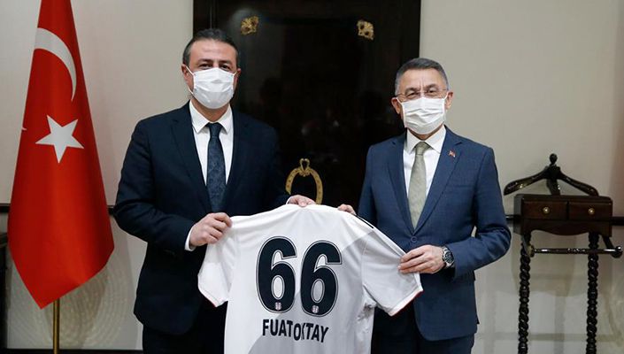 Beşiktaş Futbol A.Ş. Yönetim Kurulu Üyemiz Celal Aral’dan Cumhurbaşkanı Yardımcısı Fuat Oktay’a Ziyaret