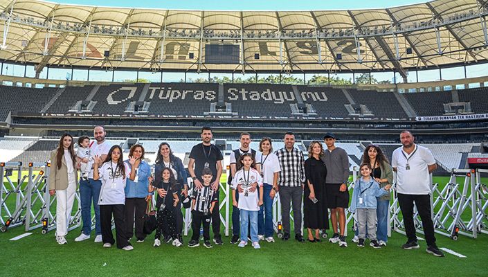 Beşiktaşlı Çocuklar Tüpraş Stadyumu’nu Gezdi