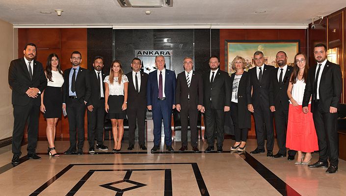 Beşiktaşlı Hukukçular Derneği’nden Ankara Büyükşehir Belediye Başkanı Mansur Yavaş’a Ziyaret