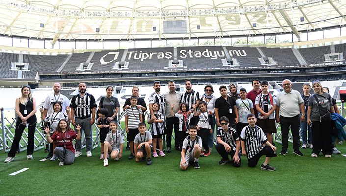 Beşiktaş’ta Yaşayan Çocuklar Tüpraş Stadyumu’nu Gezdi