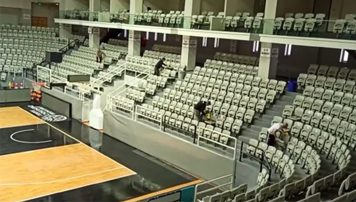 BJK Akatlar Spor Kompleksi’nde Dezenfekte Çalışması Yapıldı