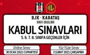 BJK-KABATAŞ VAKFI Okulları’na Kabul Sınavları Hakkında Bilgilendirme