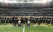 Double cup winners greet their fans 