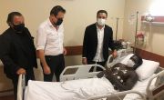Emre Kocadağ, Hakan Daltaban ve Adnan Demir’den Fabrice Nsakala’ya Geçmiş Olsun Ziyareti