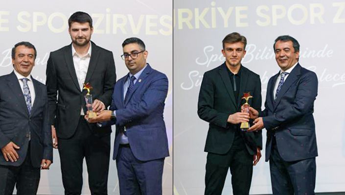 Ersin Destanoğlu İle Rıdvan Yılmaz, En Çok Gelişme Kaydeden Sporcu Ödülünün Sahibi Oldular