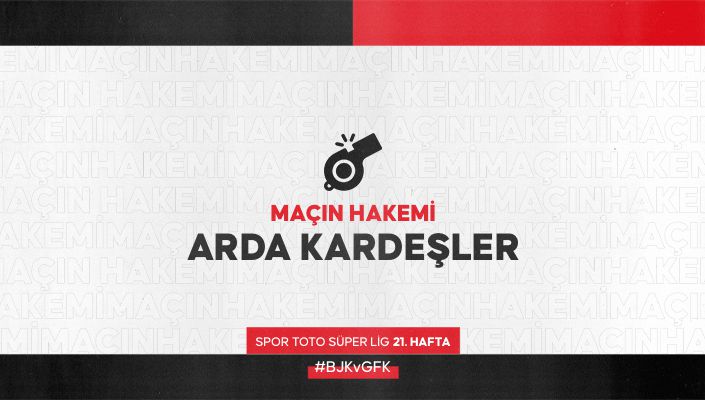 Gaziantep FK Maçının Hakemi Arda Kardeşler