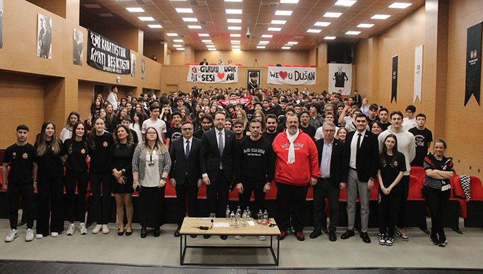 Genel Sekreterimiz Uğur Fora ile Başantrenörümüz Dusan Alimpijevic, BJK-KABATAŞ VAKFI Okulları Öğrencileriyle Buluştu