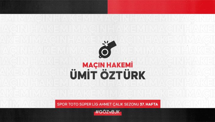 Göztepe Maçının Hakemi Ümit Öztürk