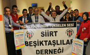 Siirt Beşiktaşlılar Derneği’nden Kanserle Mücadele Merkezi’ne Ziyaret 