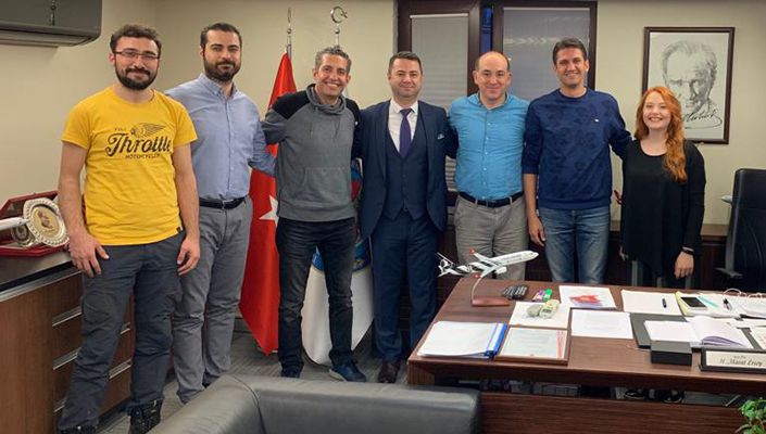Hava Kartalları Derneği’nden Türkiye Havayolu Pilotları Derneği Başkanı Hüseyin Murat Ersoy’a Ziyaret